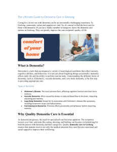 Dementia Care in Geelong