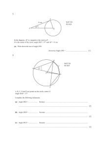 Circle properties worksheet