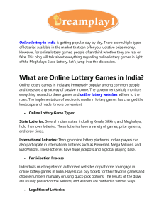 Online Lottery games Meghalaya State