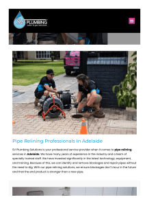 Pipe Relining Adelaide