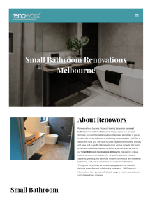 Small Bathroom Renovations Melbourne