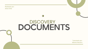 Discovery documents- career paths.