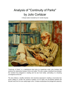  Continuity of Parks  by Julio Cortázar ( A Study Guide by Dr. Cecilia Osyanju