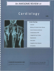 Cardiology Review Notes