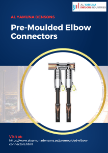 Pre-Moulded Elbow Connectors