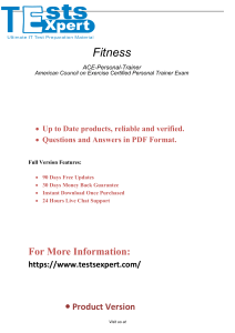 Ultimate ACE Personal Trainer Exam Prep - Certified Trainer Success Guide