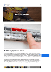 Rcd Testing Brisbane