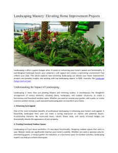 Landscaping Mastery Elevating Home Improvement Projects