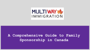 A Comprehensive Guide to Family Sponsorship in Canada