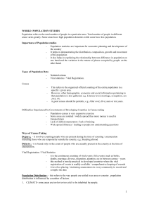World Population Studies: Census, Distribution, and Growth