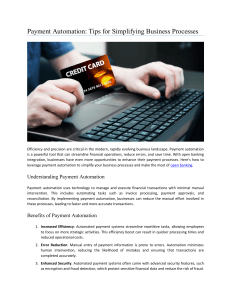 Payment Automation Tips for Simplifying Business Processes