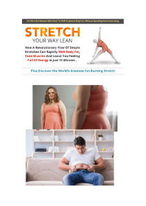 Metabolic Stretching PDF Exercises Routine