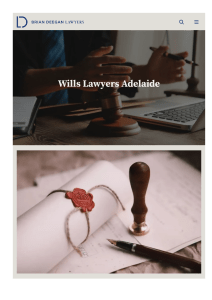 Wills Lawyers Adelaide