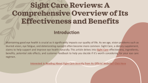 Sight Care Eye Supplement 