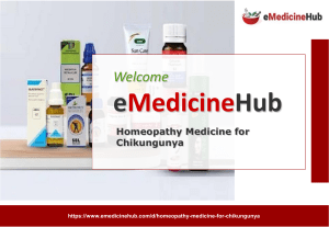 Homeopathy Medicine for Chikungunya