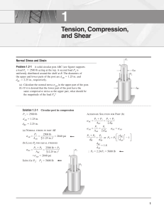 Stress & Strain: Mechanics Problems