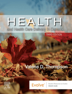 Health and Health Care Delivery in Canada 3rd Edition