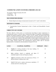 COMMUNICATION SYSTEMS (EE341)