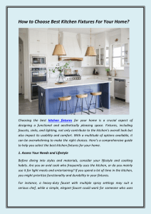 How to Choose Best Kitchen Fixtures For Your Home