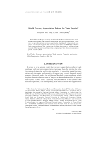 Currency Appreciation & Trade Surplus: An Economic Analysis