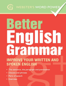 Better English Grammar Book