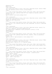 Block A  ANAT 392  Anatomy - Midterm  ANAT 392  ANAT 392 - Midterm study  Lecture - notes  07. pelvic wall & floor muscles, joints, nerves, arteries and perineum