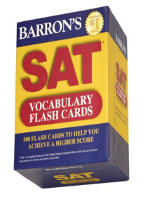 THE BOOK Barron s SAT Vocabulary Flash Cards