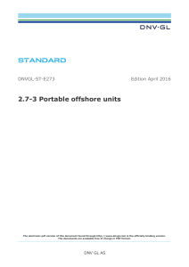 DNVGL-ST-E273: Portable Offshore Units Standard