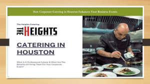 How Corporate Catering in Houston Enhances Your Business Events