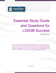 Essential Study Guide and Questions for LSSGB Success