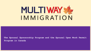 Your Guide to Spousal Sponsorship and Open Work Permits