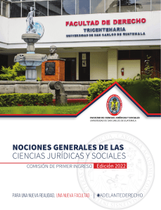 Nociones Generales de las Ciencias Jurídicas y Sociales 2022