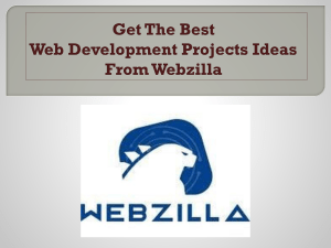 Get The Best Web Development Projects Ideas From Webzilla