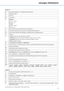 Deutsch Arbeitsbuch Lösungen Lektion 19-21