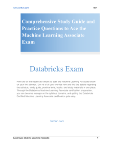 Comprehensive Study Guide and Practice Questions to Ace the Machine Learning Associate Exam