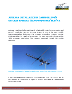 Antenna Installation in Campbelltown ensures a great value-for-money service