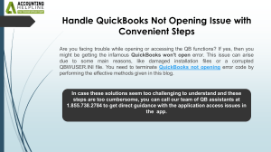 Step-by-Step guide to resolve QuickBooks Not Opening Issue