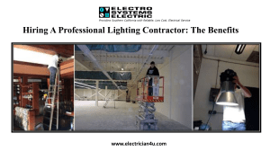 Hiring A Professional Lighting Contractor