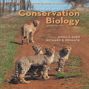 eBook An Introduction to Conservation Biology 2nd Edition Anna Sher, Richard Primack