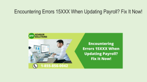 Understanding the 15XXX Error Series in QuickBooks