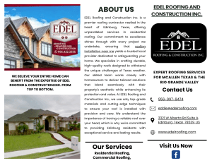 EDEL Roofing and Construction Inc.