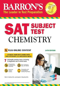 BEST BOOK SAT Subject Test Chemistry with Online Tests