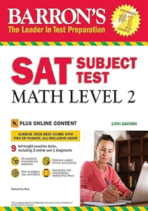 AMAZING BOOK SAT Subject Test Math Level 2 with Online Tests Barron s Test Prep 