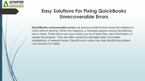 Easy steps to fix QuickBooks Error 3008