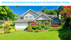 Maintaining Hardscape Landscaping in the Saudi Arabian Climate