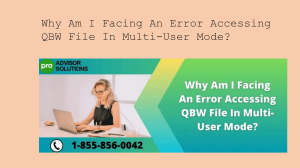 Resolving an Error Accessing QBW File in Multi-User Mode