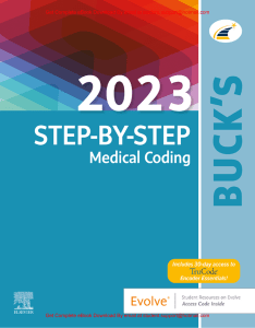 Buck's 2023 Step-by-Step Medical Coding By Elsevier