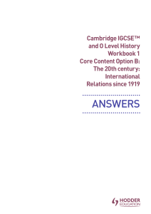 Cam IGCSE History-WB1 answers 