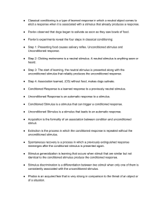 Classical & Operant Conditioning: Key Concepts