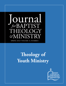 Theology of Youth Ministry